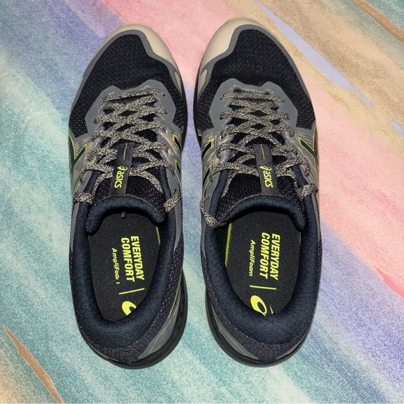 ASICS Gel scram shoes black neon lime camo men’s shoes size 10 main image 5